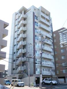 札幌市豊平区美園十一条のマンションの建物外観