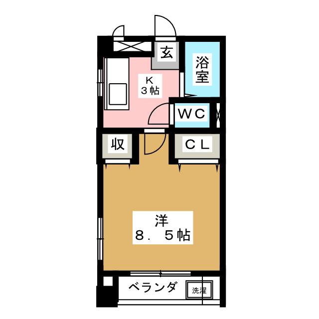 サンヴェール栄生の間取り