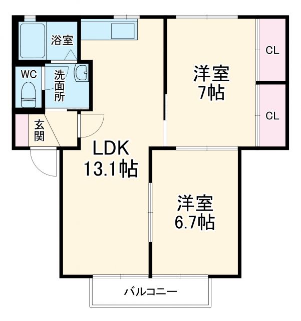 リバーサイドビレッジVIの間取り