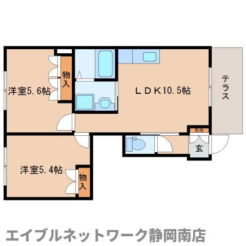 藤枝市高洲のマンションの間取り