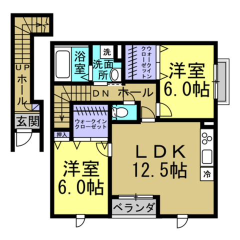 リーブル　吉川３の間取り