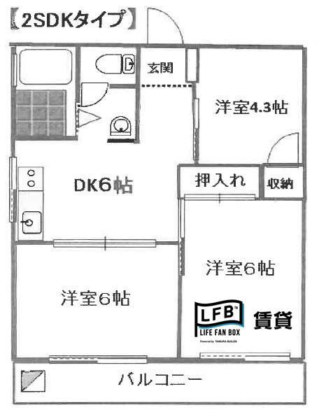 ｎｏａ新山口の間取り