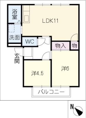 フレグランス昴の間取り