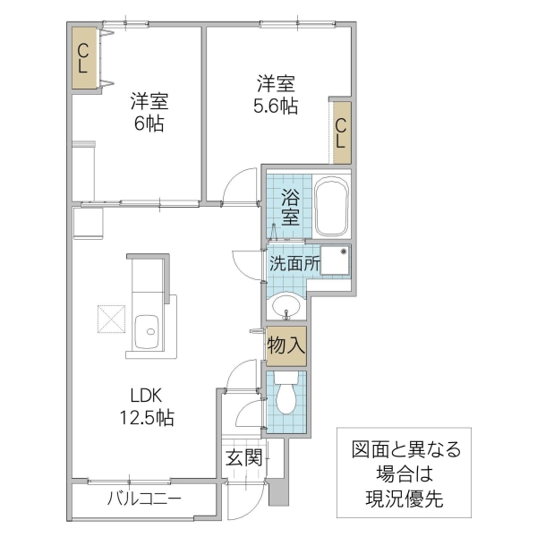 【Bergflussの間取り】