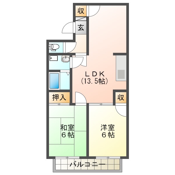 【ホワイトハイツC　★★の間取り】