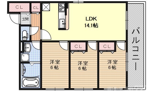 菊鉾邸の間取り