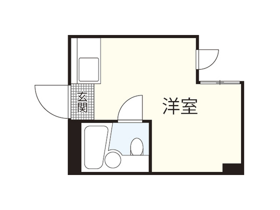 広島市中区十日市町のマンションの間取り