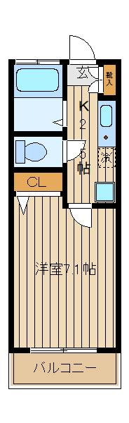 西東京市富士町のアパートの間取り