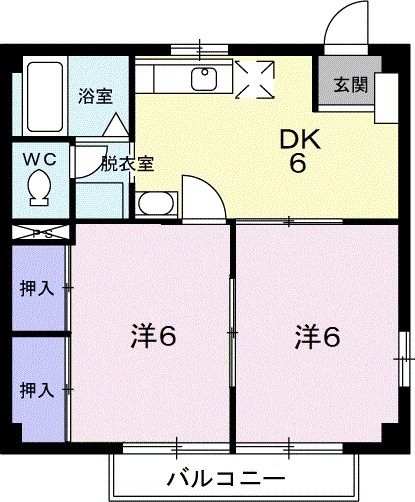 ハイツカトレアの間取り