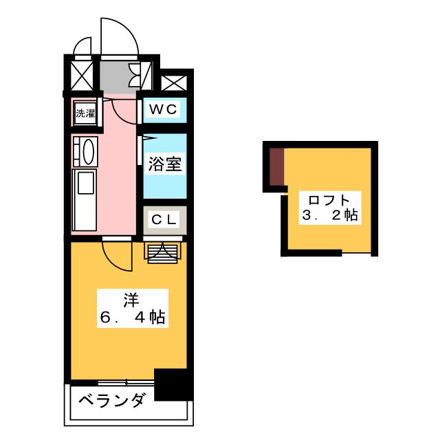 プレサンス大須観音駅前サクシードの間取り