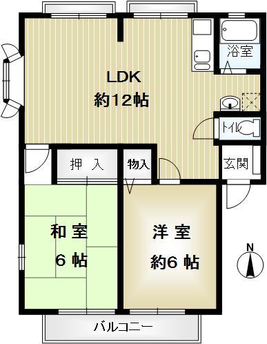 サンビレッジ北神戸C棟の間取り