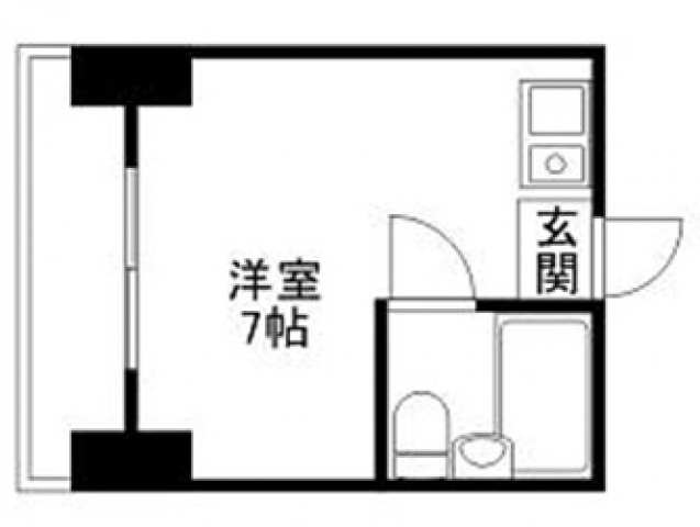 広島市中区堺町のマンションの間取り