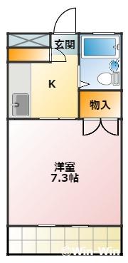 マンションユキの間取り