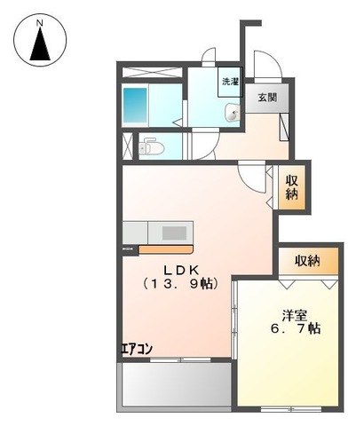 クレシアハイムＹＫの間取り