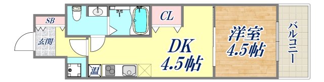 インプルーブ三宮イーストの間取り