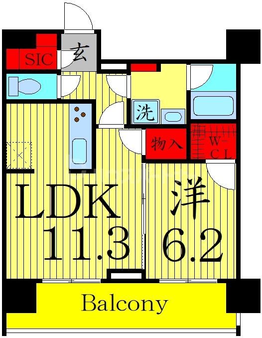 フュージョナル東墨田の間取り