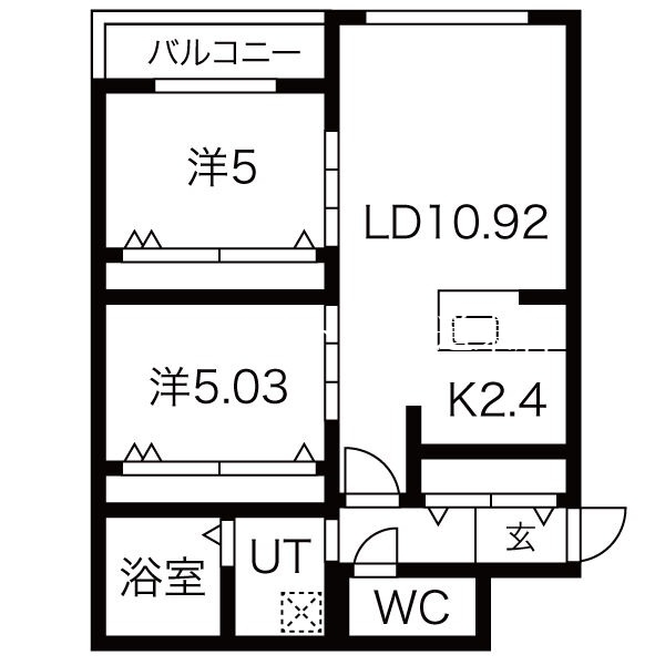 グレイス北16条の間取り