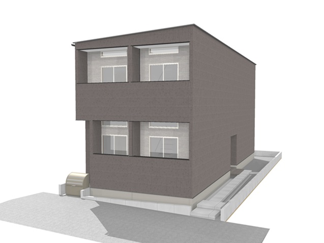 山形市東原町のアパートの建物外観