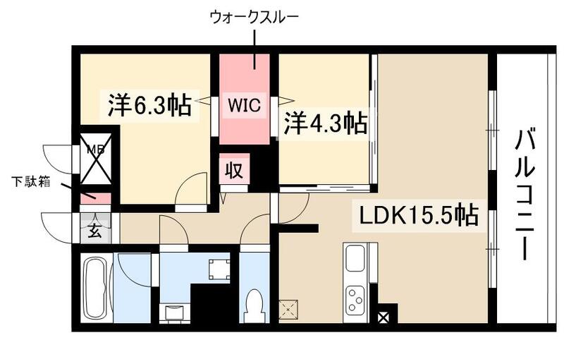 カサ　ニコの間取り