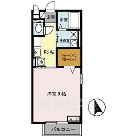 ベルシオン新川端の間取り