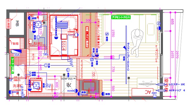 【リフィオ二子玉川(リノベーション）の間取り】