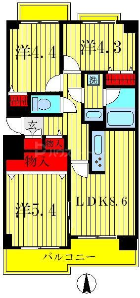 セリオ五番館の間取り