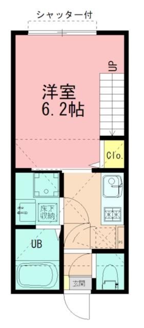 相模原市中央区清新のアパートの間取り