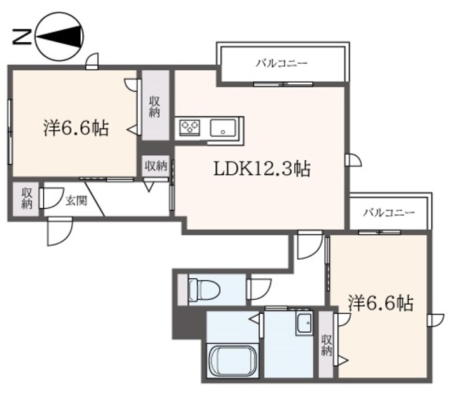 カーサ　アゼリアの間取り