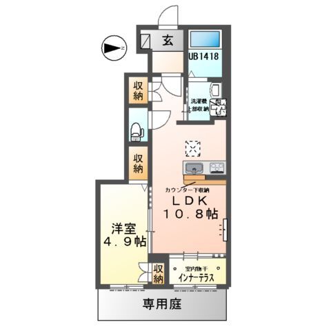 浜松市浜名区永島のアパートの間取り