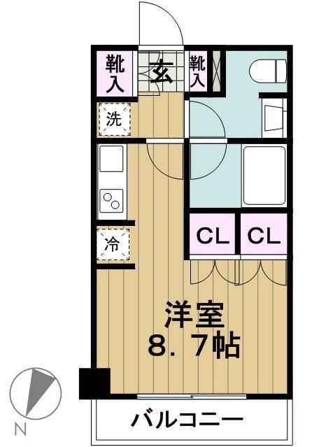 目黒区八雲のマンションの間取り