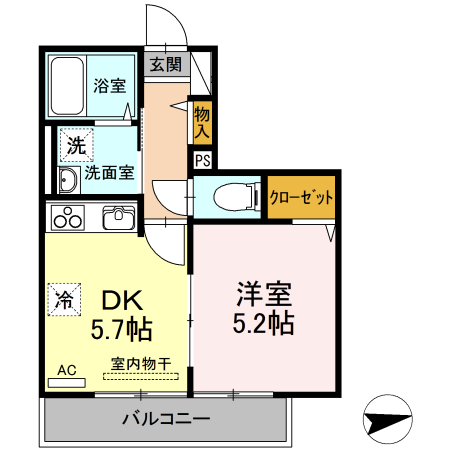 ラフィネサツキの間取り