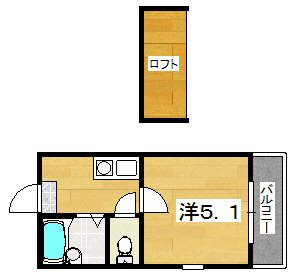 MAYUMIハイツ枚方12番館上島東町の間取り