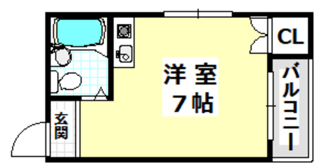 【摂津市別府のマンションの間取り】