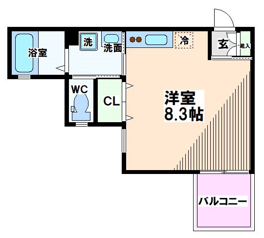 国立市富士見台のマンションの間取り