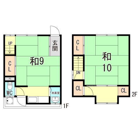 【神戸市長田区檜川町のアパートの間取り】