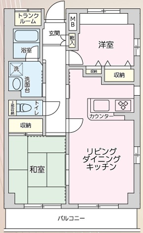 エスティメゾン妙典の間取り