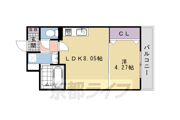 阪急京都線 桂駅 徒歩9分 3階建 築12年の間取り写真