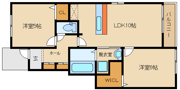 近鉄南大阪線 古市駅 徒歩6分 2階建 新築の間取り写真