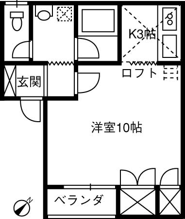 代栄パレスNo.15の間取り