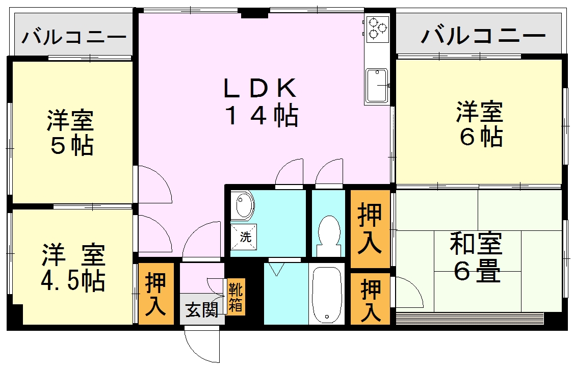 はまビルの間取り