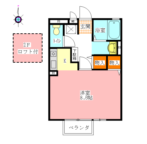 ヴァルムハウスの間取り