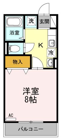 府中市高木町のマンションの間取り