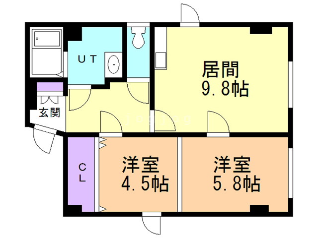 マンションカガヤの間取り