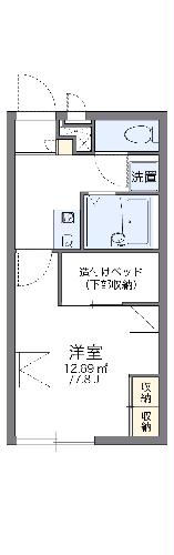 レオパレスラ　メールの間取り