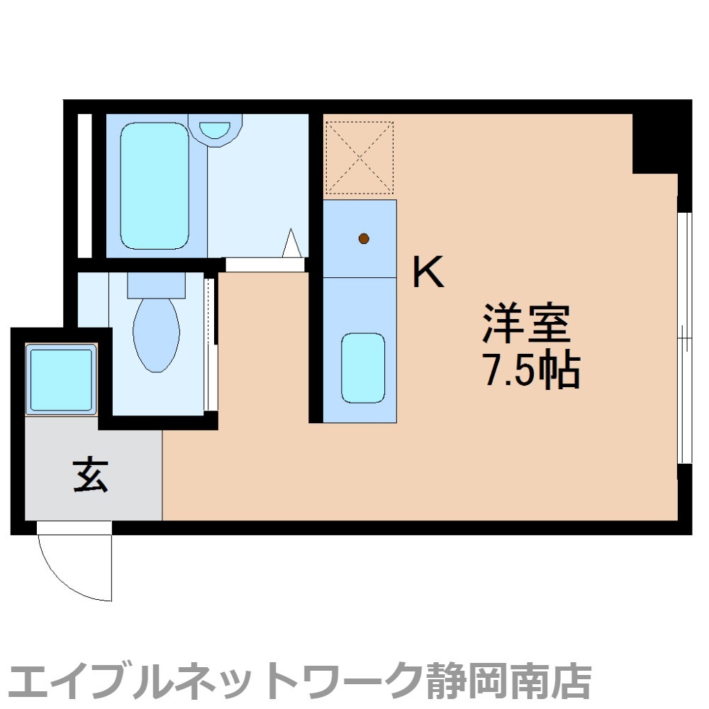 静岡県静岡市駿河区泉町（マンション）の賃貸物件の間取り