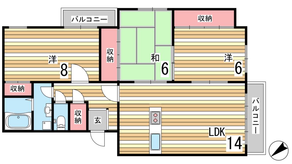 オプティマ三条の間取り