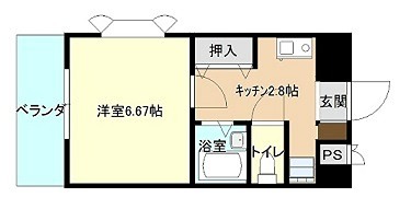 ホワイトパレス万年青の間取り