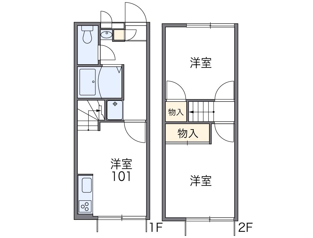 海老名市社家のアパートの間取り