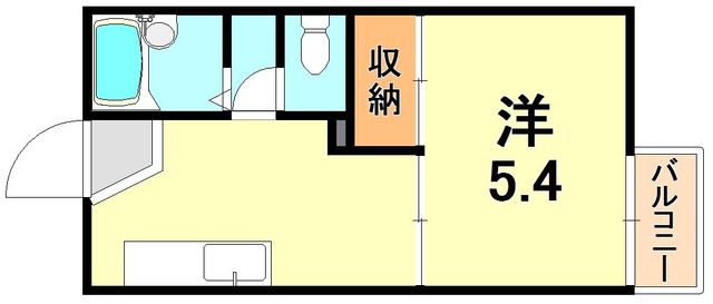 神戸市垂水区本多聞のアパートの間取り
