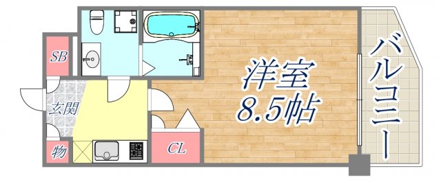 セレニテ甲子園1の間取り